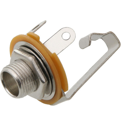 Ficha Jack 6.3mm Fêmea Mono de Painel