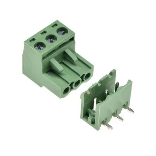Ficha MSTB Macho / Fêmea 3 contactos para Circuito Impresso passo 5.08mm