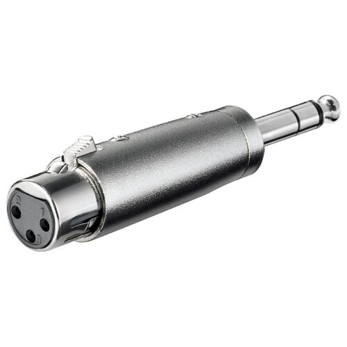 Adaptador XLR Fêmea - Jack 6.35mm Macho Stereo
