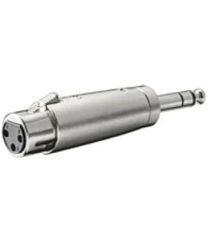 Adaptador XLR Hembra - Jack Estéreo Macho 6.35mm