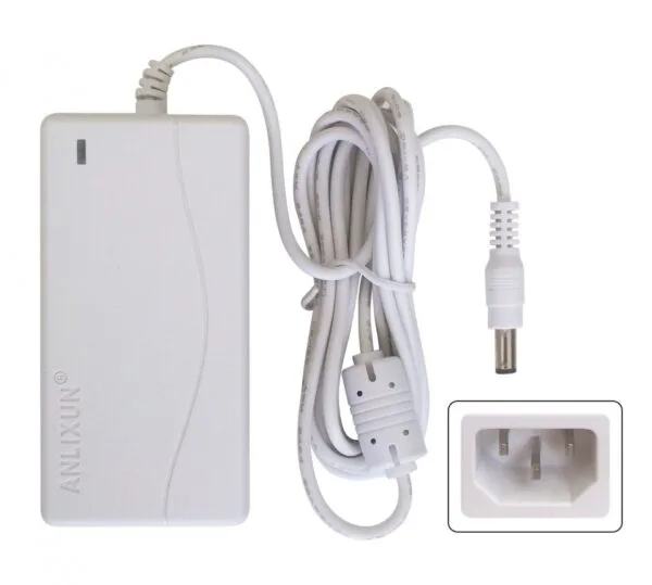 Alimentador AC/DC 12V 1A sem cabo tripolar - 12W (Branco)