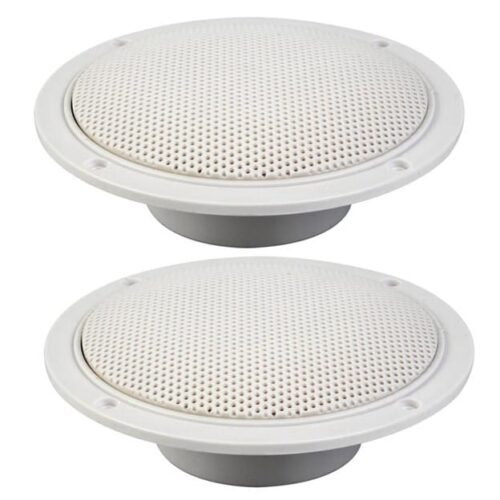 Altifalantes tecto 5" c/ grelhas e resist. água 80W (par)