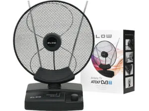 Antena TV Interior Amplificada UHF - VHF - FM - TDT 36dB - BLOW