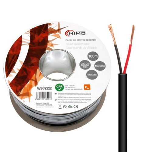 Bobine Cabo para Coluna Profissional CCA 2x 0.75mm - 100 metros