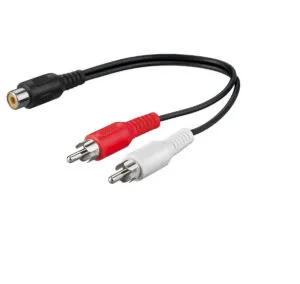 Cable divisor RCA - 2 Macho - 1 Hembra