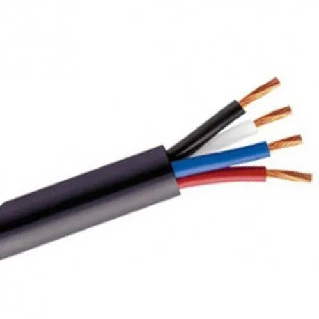 Cabo Eléctrico Preto 4x2.5mm (metro) 100% Cobre
