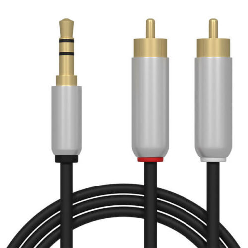 Cabo Jack 3.5mm Macho - 2x RCA Macho 100% Cobre 1.50m - qualidade