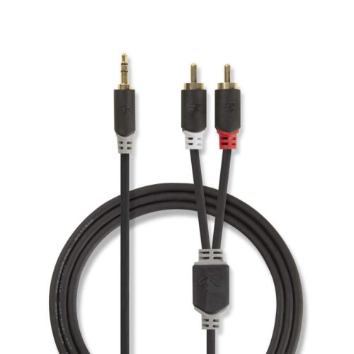 Cabo Stereo Jack 3.5mm Macho / 2x RCA Macho 10m