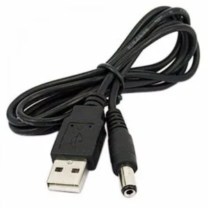 Cable USB Macho a Enchufe DC 5.5 x 2.1mm Macho - 70cm