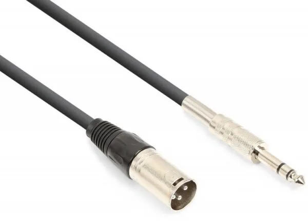 Cabo XLR Macho - Jack 6.35mm Macho Stereo - 3 metros