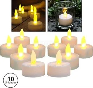 Set de 16 VELAS con LED
