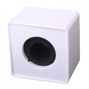 Cubo de micrófono (Entrevista. Publicidad) - Blanco