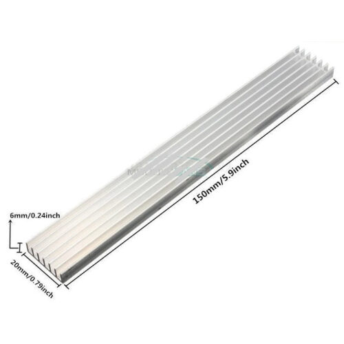 Dissipador Alumínio 150x20x6mm