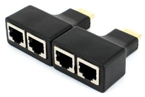 Extensor HDMI Via Cabo UTP CAT5E/6 RJ45 até 30 metros