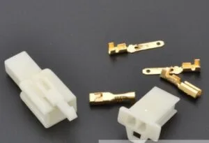 Ficha 2 Pinos 2.8mm Macho e Fêmea c/ Terminais
