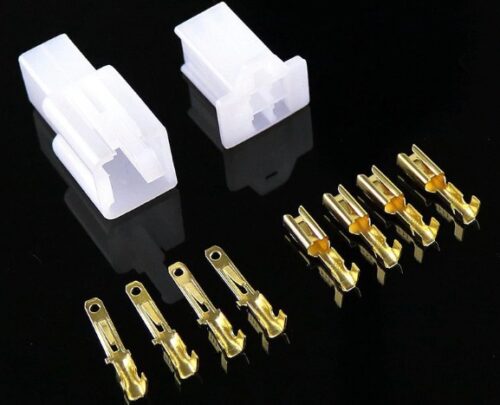 Ficha 4 Pinos 2.8mm Macho e Fêmea c/ terminais