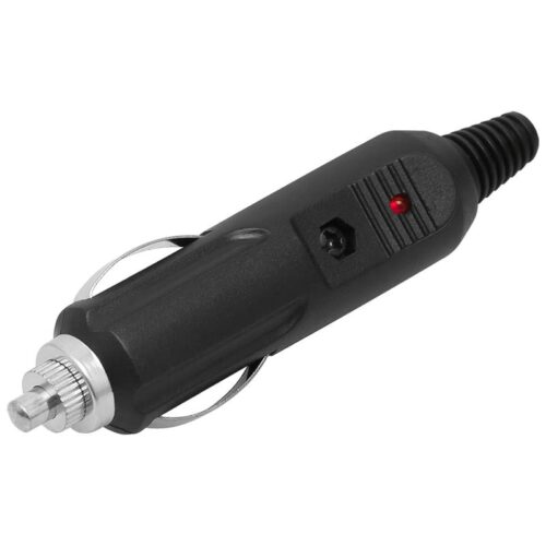 Ficha Isqueiro Macho c/ Led e Fusivel 5A