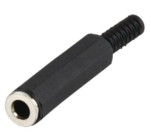 Ficha Jack 6.35mm Fêmea Stereo