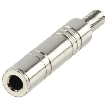 Conector jack metálico estéreo hembra de 6.3 mm