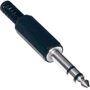 Ficha Jack 6.3mm Macho Stereo
