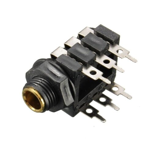Ficha Jack 6.3mm Stereo de Painel Circ. fechado