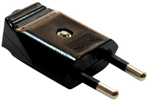 Ficha Macho 10A 250V - Preta