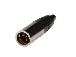 Enchufe mini-XLR macho de 3 pines con bloqueo