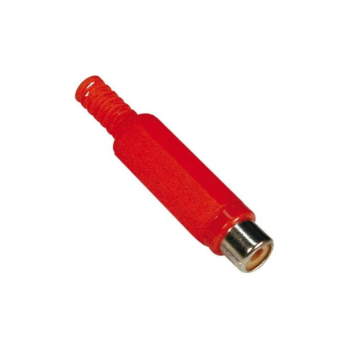 Enchufe RCA hembra rojo