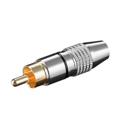Ficha RCA Macho Cobre Qualidade - Branca
