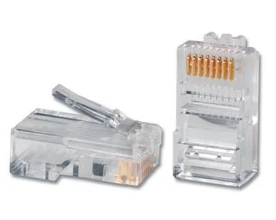 Ficha Rede RJ45 CAT5E 8 Pinos