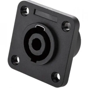 Enchufe de panel de 4 polos hembra Speakon con lengüeta metálica