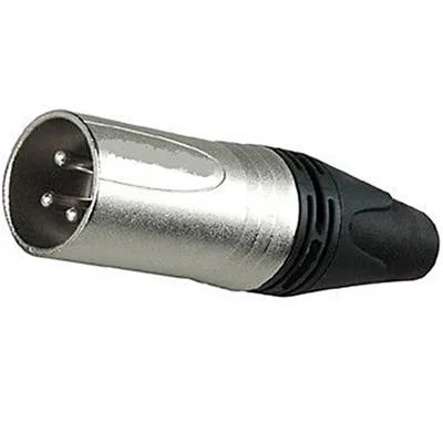 Ficha XLR 3 Pinos Macho (Alta Qualidade)