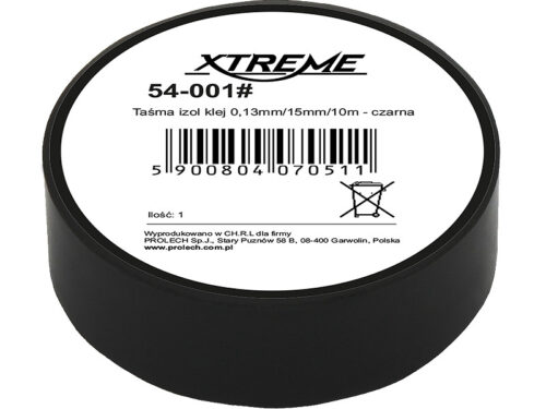 Fita adesiva de isolamento 0.13mm / 15mm / 10m - preto