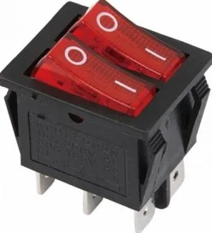 Interruptor Duplo 6 Pinos Luminoso