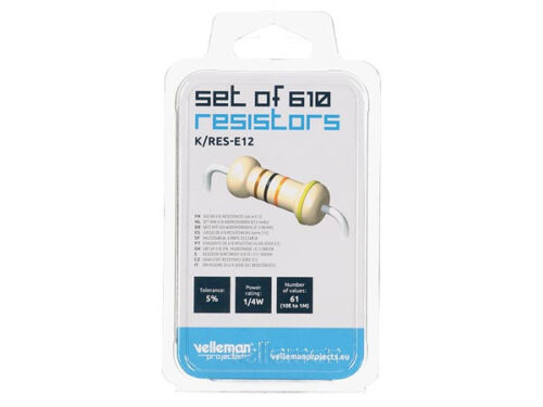 Kit Resistências 610 Pcs - 10R a 1MR
