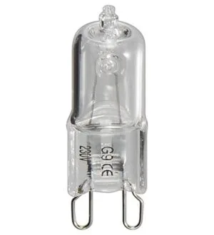 Lâmpada halogéneo 220V G9 28W=(40W)