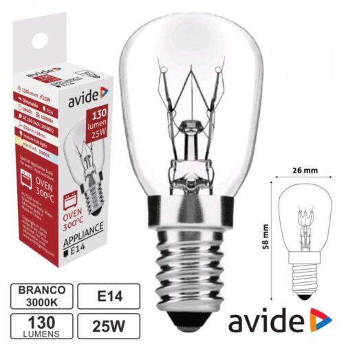 Lâmpada para Forno 300ºC - E14 25W