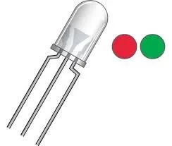Led bicolor rojo/verde de 3 mm