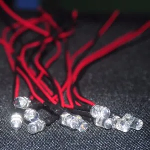 LED rojo intermitente 3mm 12V cableado (parpadeo)