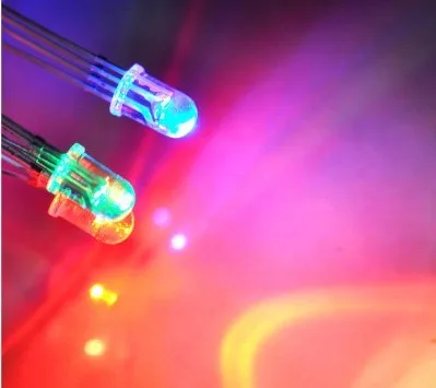 LED RGB vermelho/verde/azul 5 milimetros
