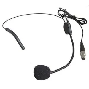 Micrófono de auriculares con conector Mini XLR de 3 pines