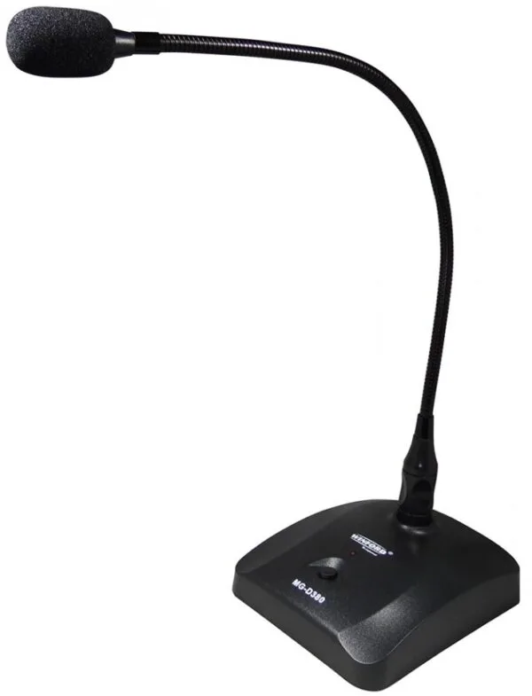 Microfone de Mesa p/ Conferência Profissional c/ Cabo - MG-D380