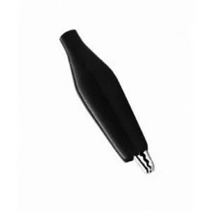 Pinza de cocodrilo negra - mediana