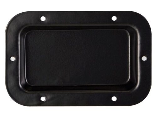 Placa Cega para Coluna em Metal preto 89 x 136 mm - HQ POWER