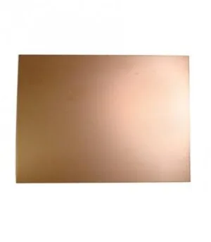 Placa Fibra Vidrio Cobre 1 cara 1.60mm 10X15 cm