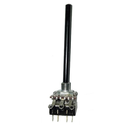 Potenciómetro 4K7 Ohm com interruptor duplo (veio de 4mm)