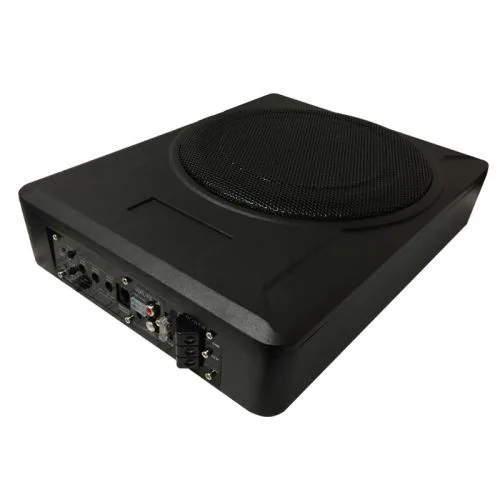 Altavoz subwoofer activo delgado de 10" y 600 W máx. para coche
