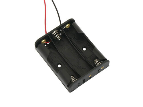 Suporte 3 Pilhas AA c/ Cabo 15cm
