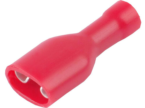 Terminal Isolado Vermelho 6.3mm