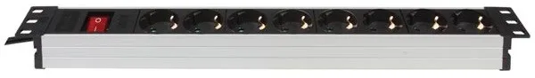 Extensão com 8 saídas p/ Rack 19" c/ interruptor + proteção - Image 2